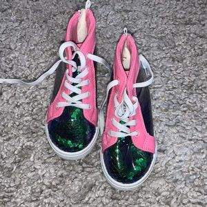 Toddler sequin high tops